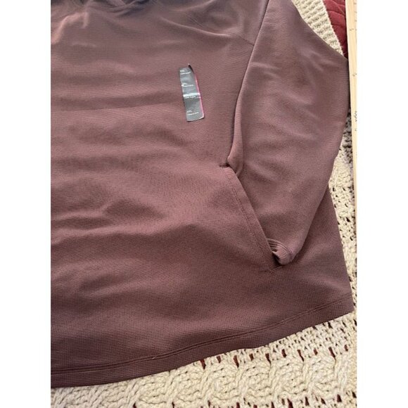 All In Motion‎ XXL Long Sleeve Brown Hoodie  Recycled Polyester & Spandex - Picture 11 of 16